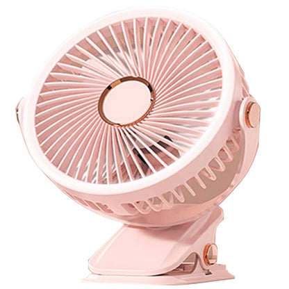 Ventilateur Rechargeable 8000 mAh — 3-en-1 avec LED & Clip