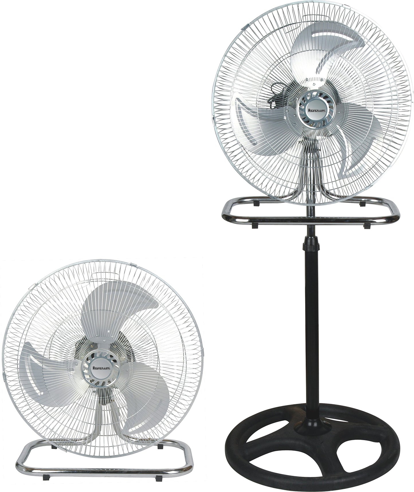 Ventilateur sur Pied Puissant — 3 Vitesses & Hauteur Réglable