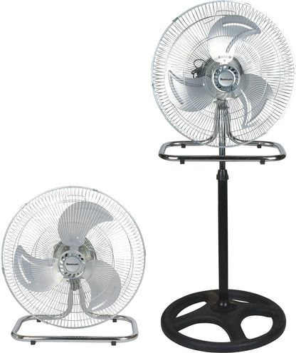 Ventilateur sur Pied Puissant — 3 Vitesses & Hauteur Réglable