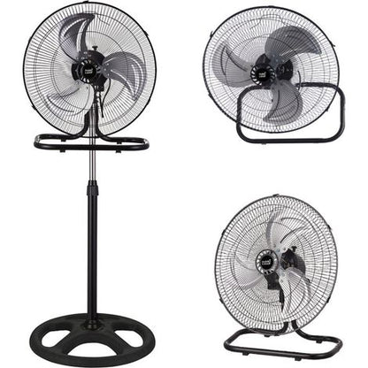 Ventilateur sur Pied Puissant — 3 Vitesses & Hauteur Réglable