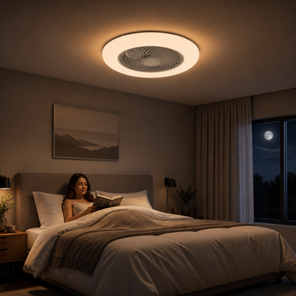 Ventilateur Plafond – Style Nordique, Moteur DC Inaudible & LED