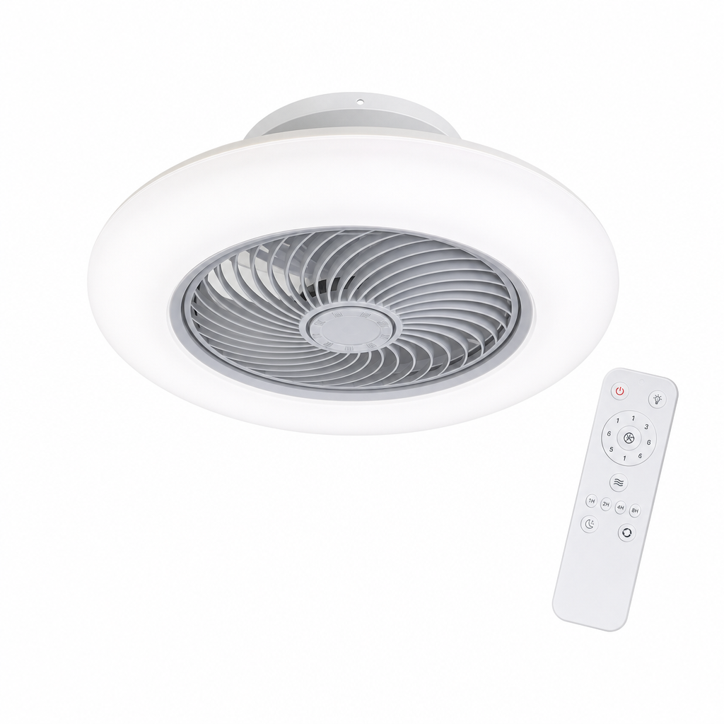 Ventilateur Plafond – Style Nordique, Moteur DC Inaudible & LED
