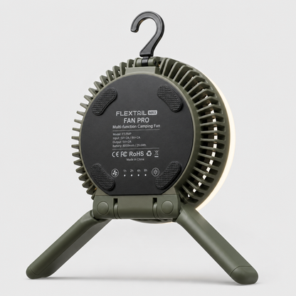 Ventilateur Camping Rechargeable — Sans Fil, Longue Autonomie