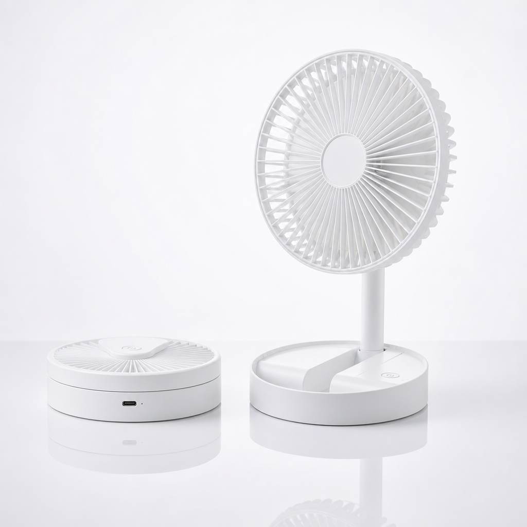 Ventilateur Pliable USB-C — Silencieux & Rechargeable