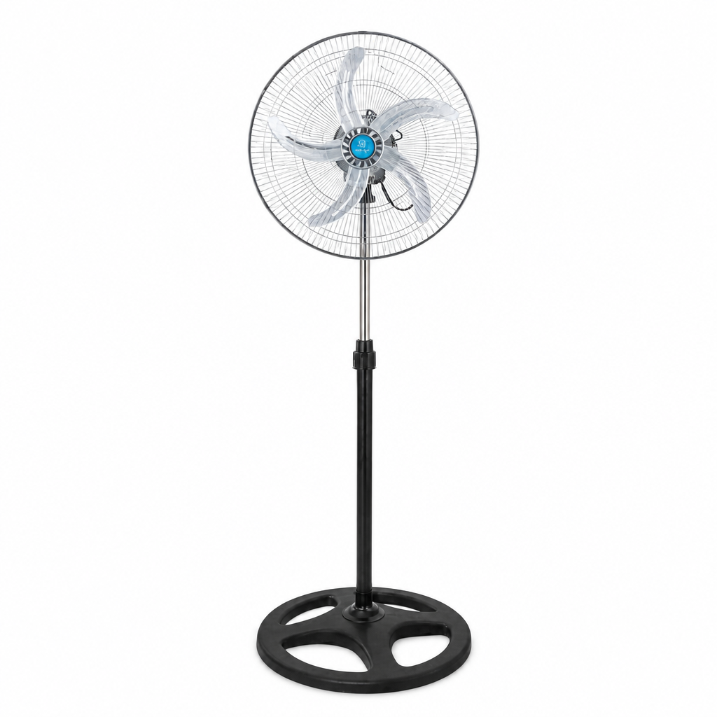 Ventilateur sur Pied Réglable — Silencieux & Puissant