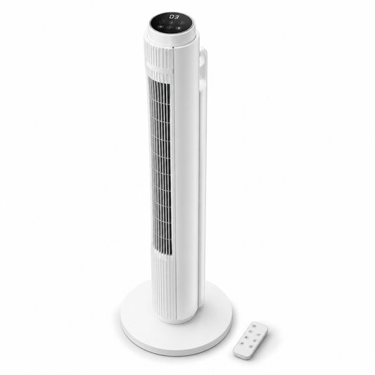 Ventilateur Tour 79 cm — 3 Vitesses, Oscillation & Télécommande