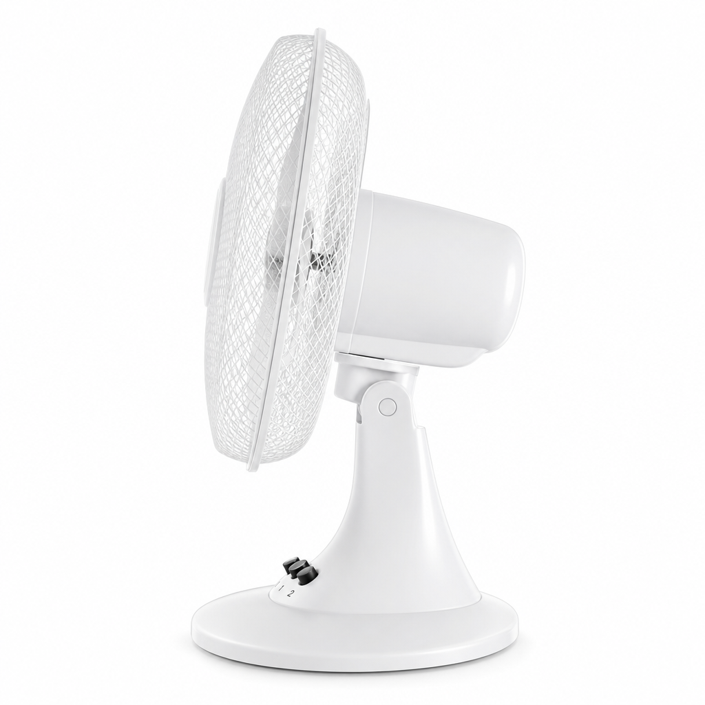 Ventilateur de Table Silencieux — 3 Vitesses & Inclinaison 30°